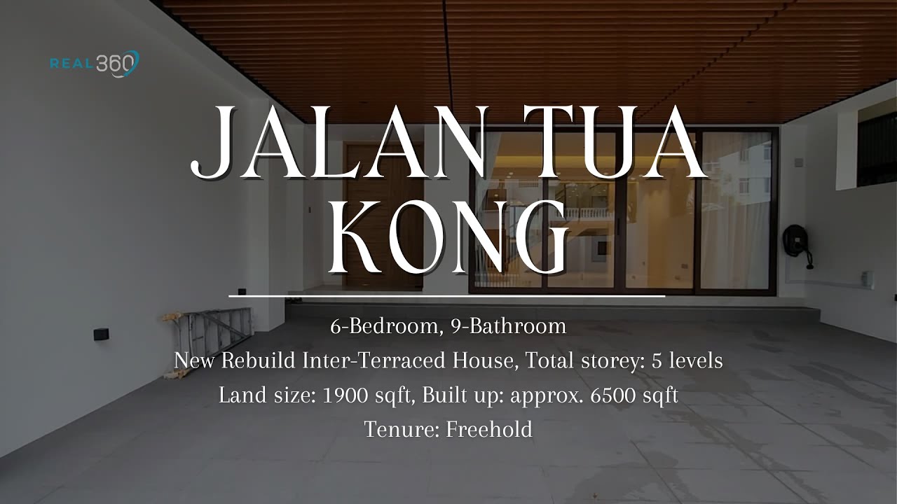 6-Bedroom New Rebuild Inter-Terraced House on Jalan Tua Kong | Virtual Tour by Real360