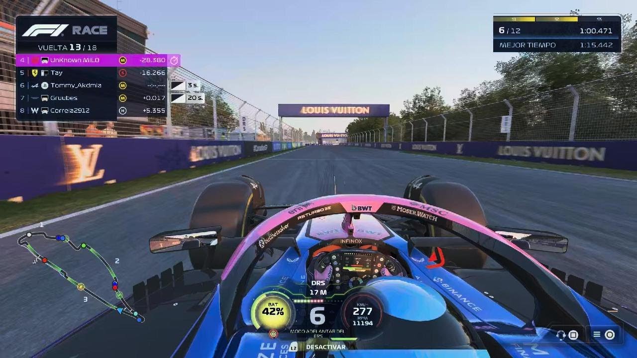 Primera carrera online F1 25