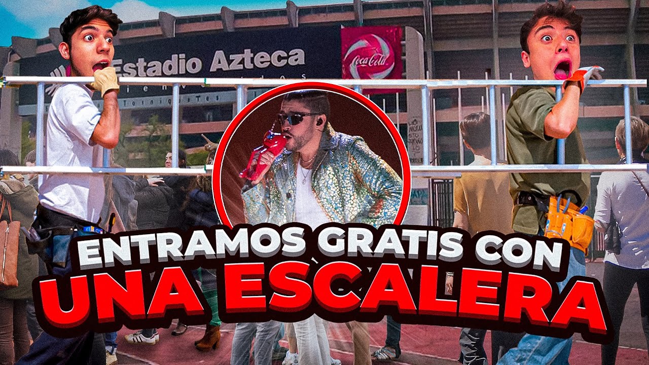 Me COLÉ Al Concierto De BAD BUNNY Con Una ESCALERA
