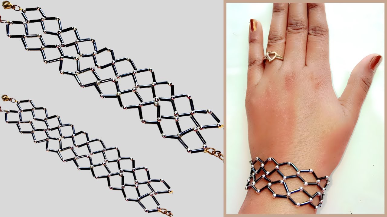 Easy DIY Beaded Bracelet | Cute Handmade Beaded Bracelet | Crystal & Natural Stone DIY Jewelry