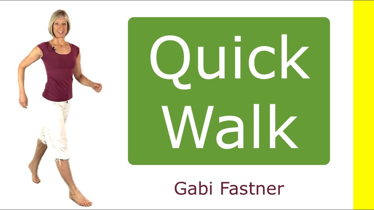 🏃‍♀️ 20 min. Quick walk | Schritt - Intervalle mit Armen, Schultern, Rücken und Bauch im Einsatz