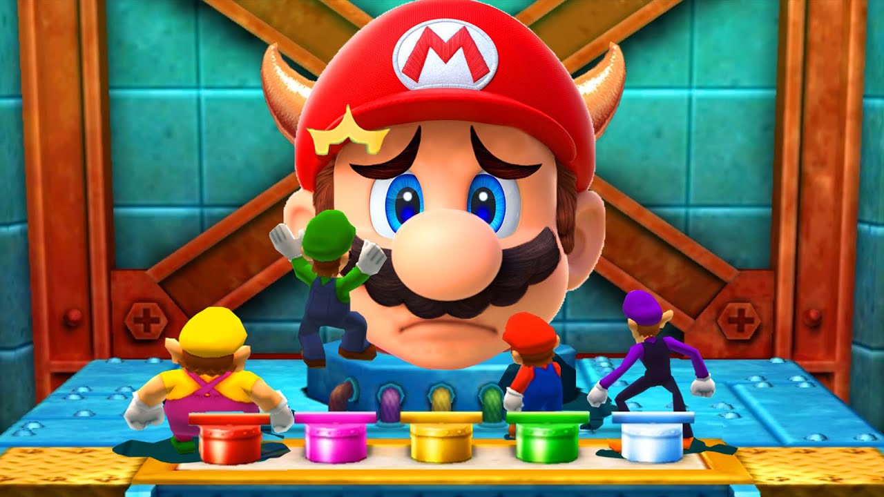 【マリオパーティ100ミニゲームコレクション】マリオVsルイージVsワリオVsワルイージ(COM最強 たつじん)