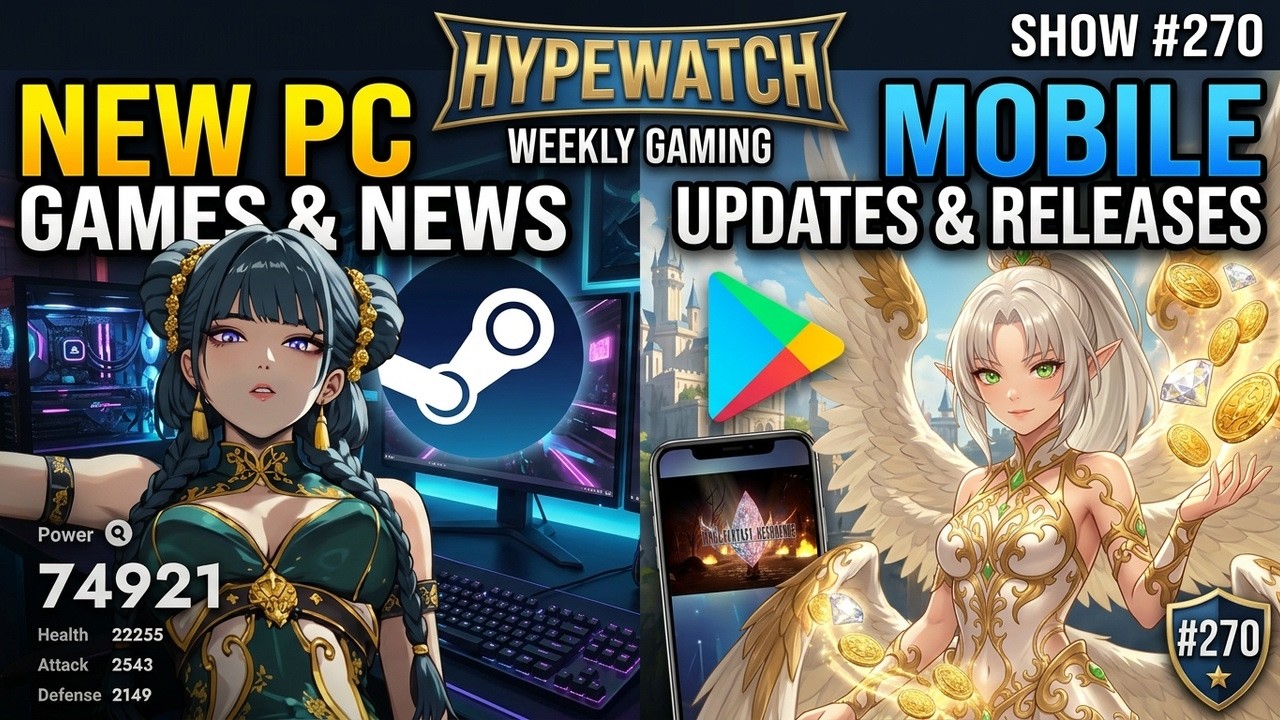 New PC Games & Mobile Updates - HypeWatch Weekly Gaming News Show #270