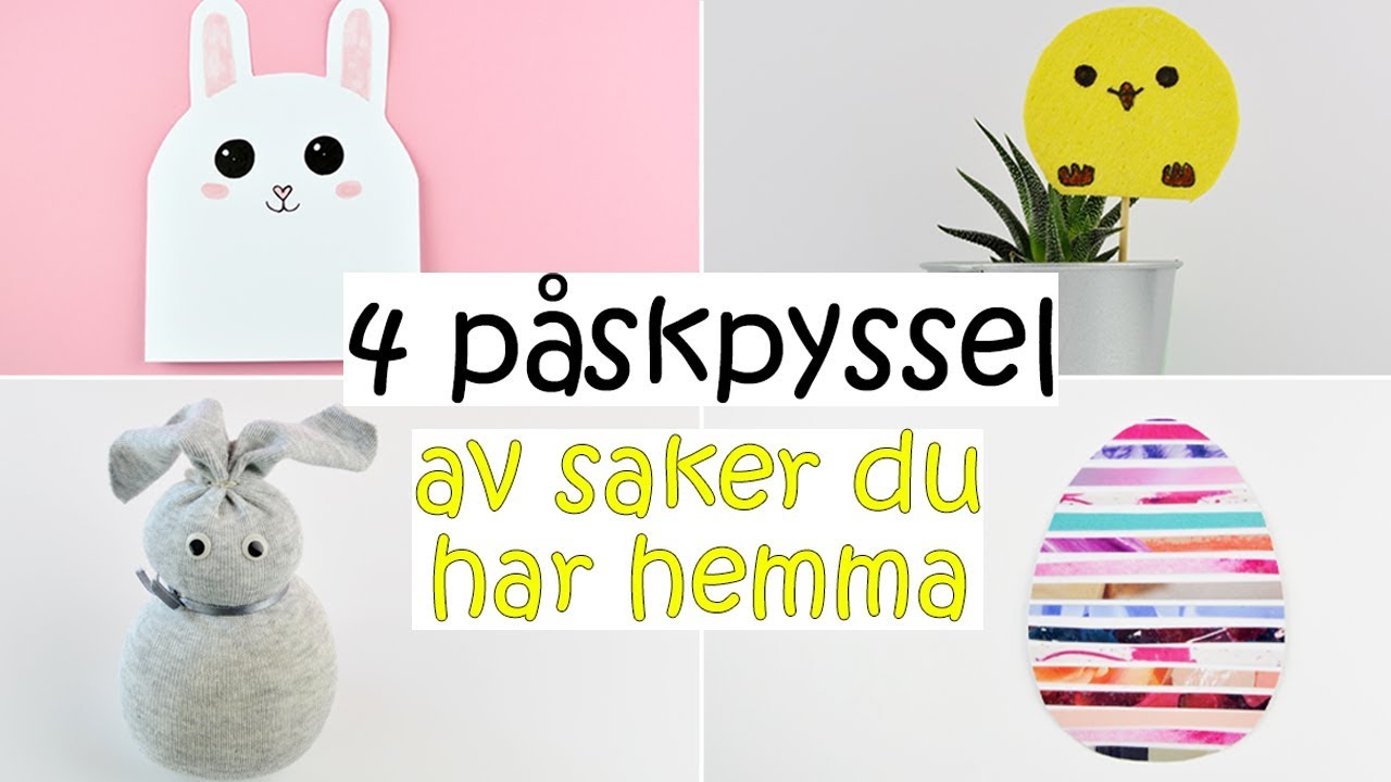 PÅSKPYSSEL DAG 4 | med saker du har hemma
