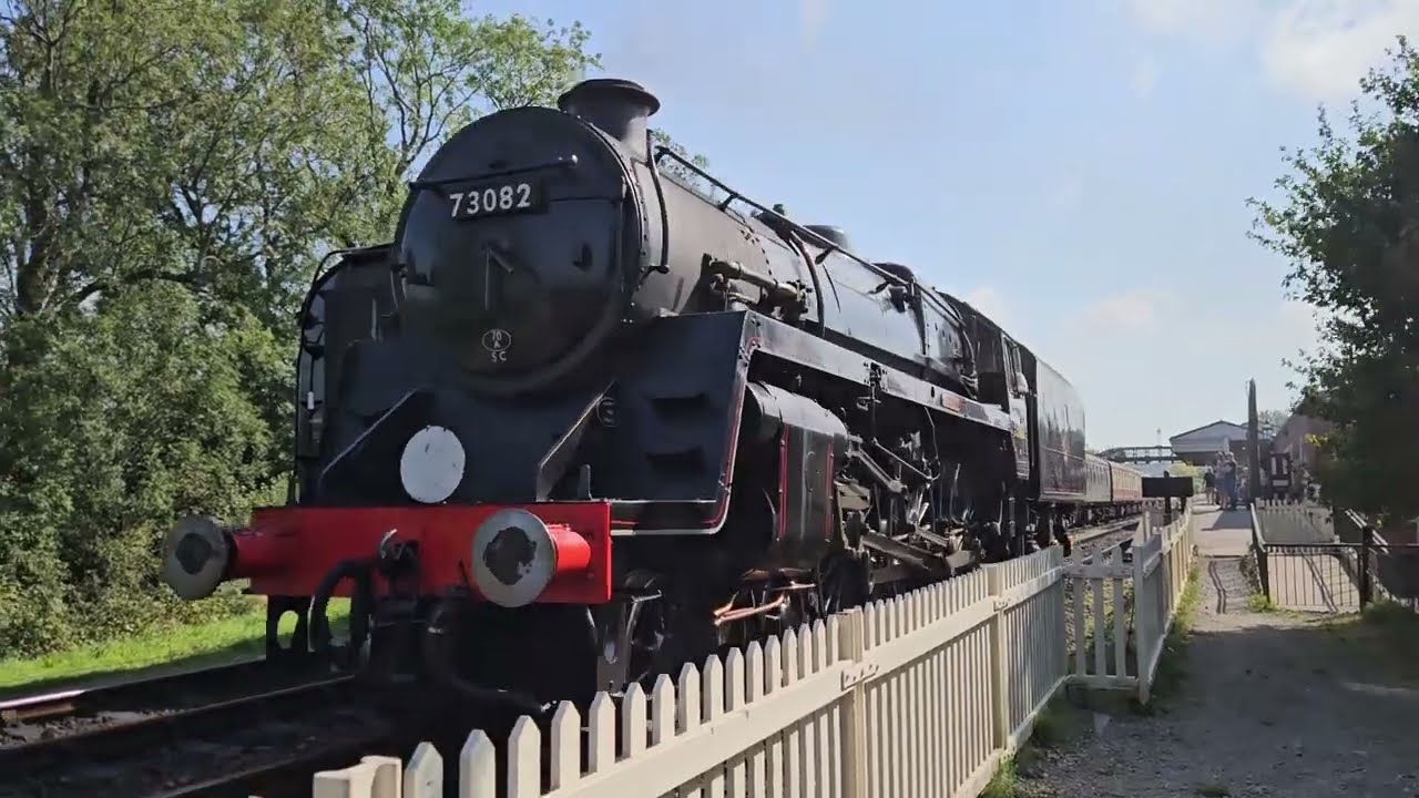 BR Standard Class 5 No. 73082 'Camelot' Running Round Her Train at Sheffield Park Station