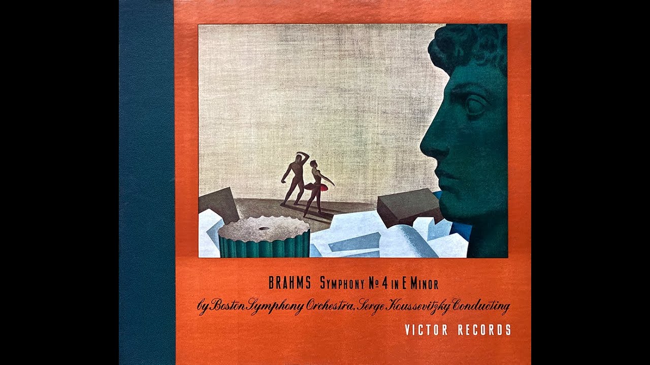 BRAHMS SYMPHONY No.  4 - SERGE KOUSSEVITZKY (sp,78rpm)