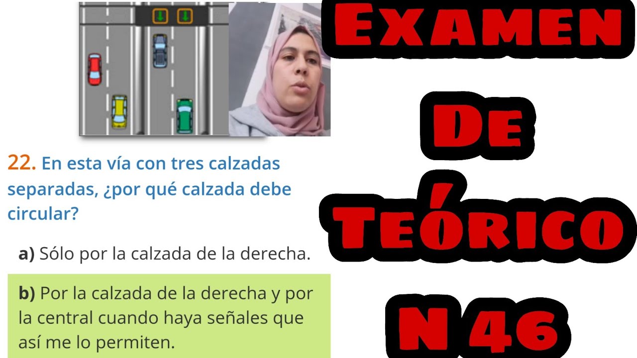 التيست 46،إمتحان السياقة الإسبانية ،التيوريكو،2023