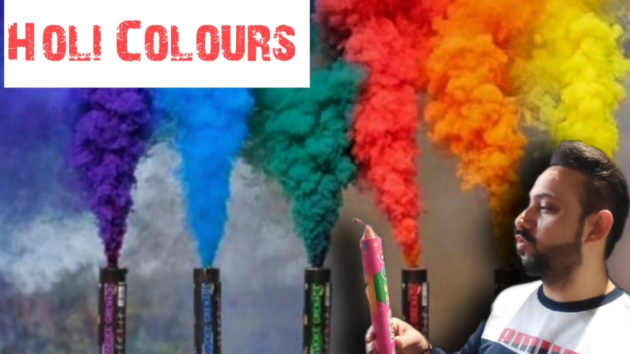 Colour Smoke Bomb | Holi Colour | Holi Bomb Colours | Day 356