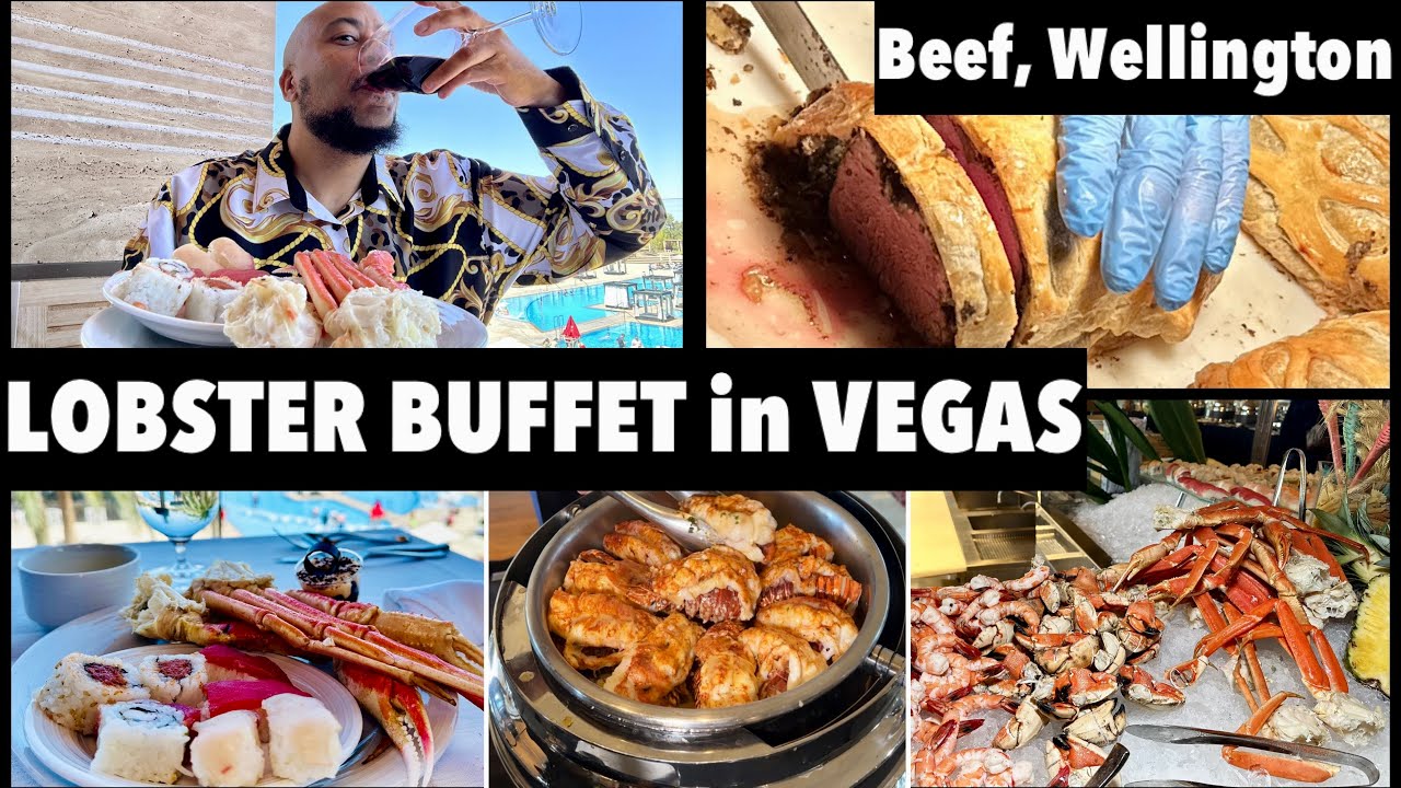 Best LOBSTER Brunch Buffet in VEGAS 🔥  #vegas #vegasbuffets #vegaseats