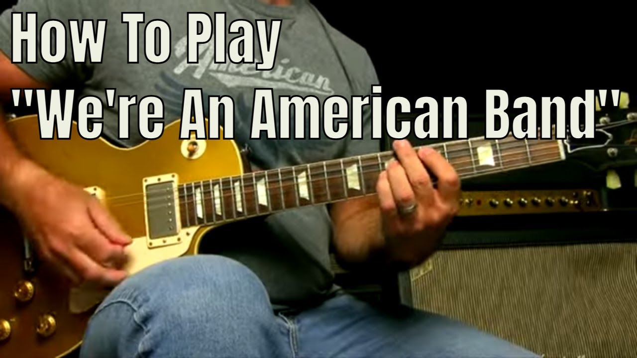 Как сыграть рифф из «American Band» на гитаре