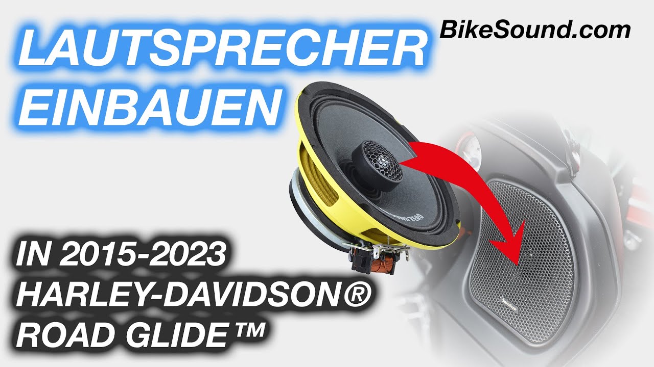 So baust du neue Fairing Lautsprecher ein 🔊 in H-D® Road Glide™ ab 2015 🎵 | maxxcount BikeSound