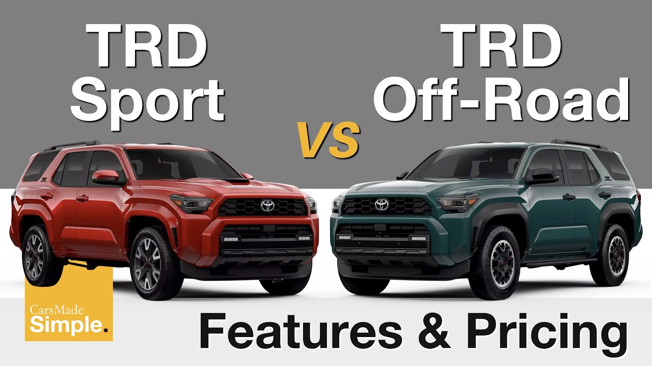 2025 Toyota 4Runner TRD Sport vs TRD Off-Road | Feature & Pricing Breakdown!