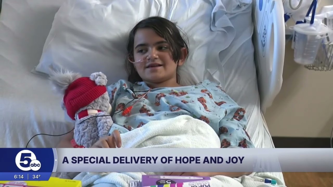 Who delivered 5,037 toys to Akron Children's Hospital?