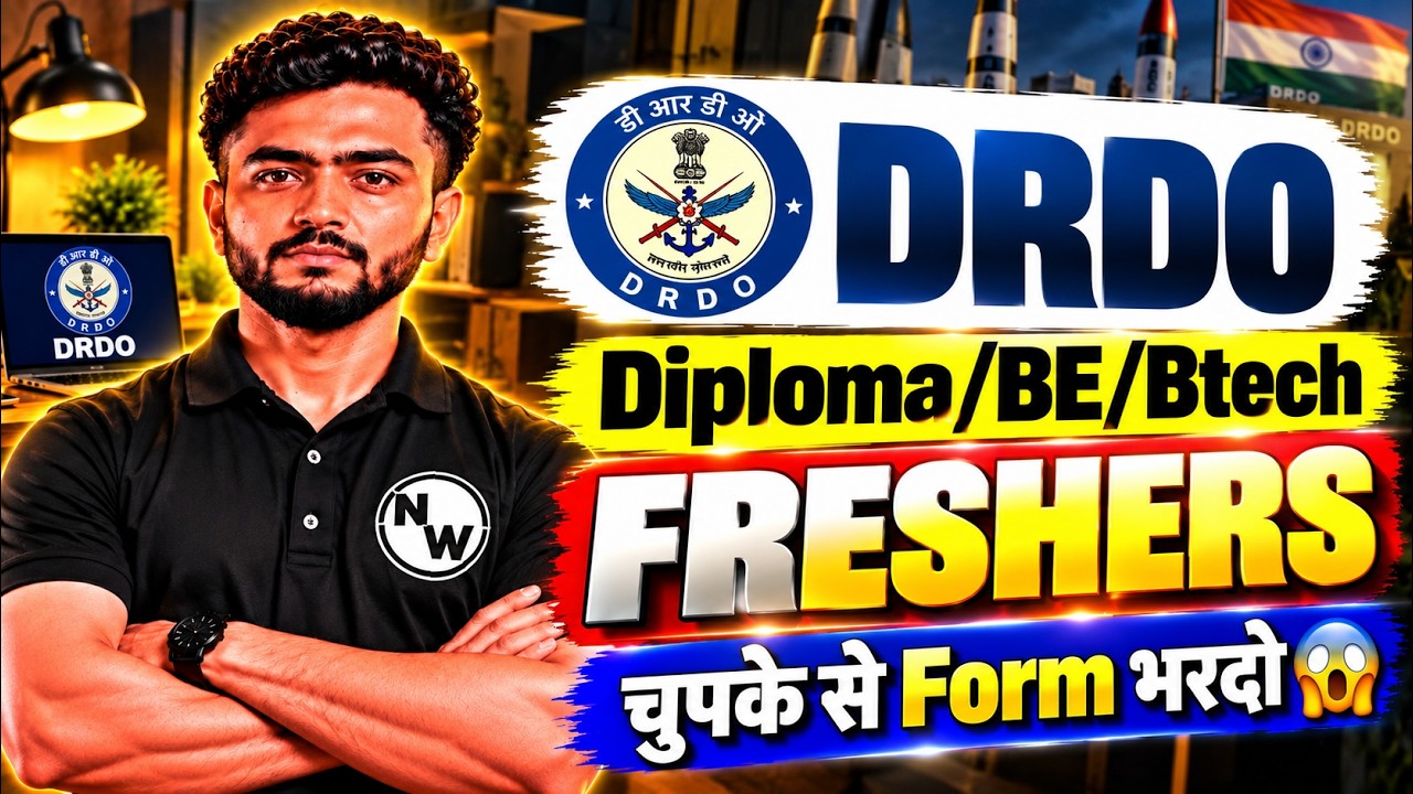 DRDO RECRUITMENT 2026 | FRESHERS | DIPLOMA/BTECH | RECRUITMENT 2026 | JOB VACANCY 2026 | PSU JOBS