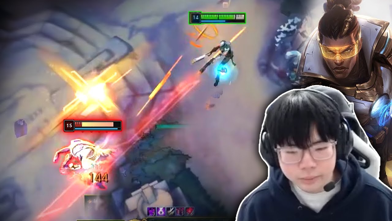 LazyFeel Lucian : Insane Relentless Combos Destroying KR Challenger