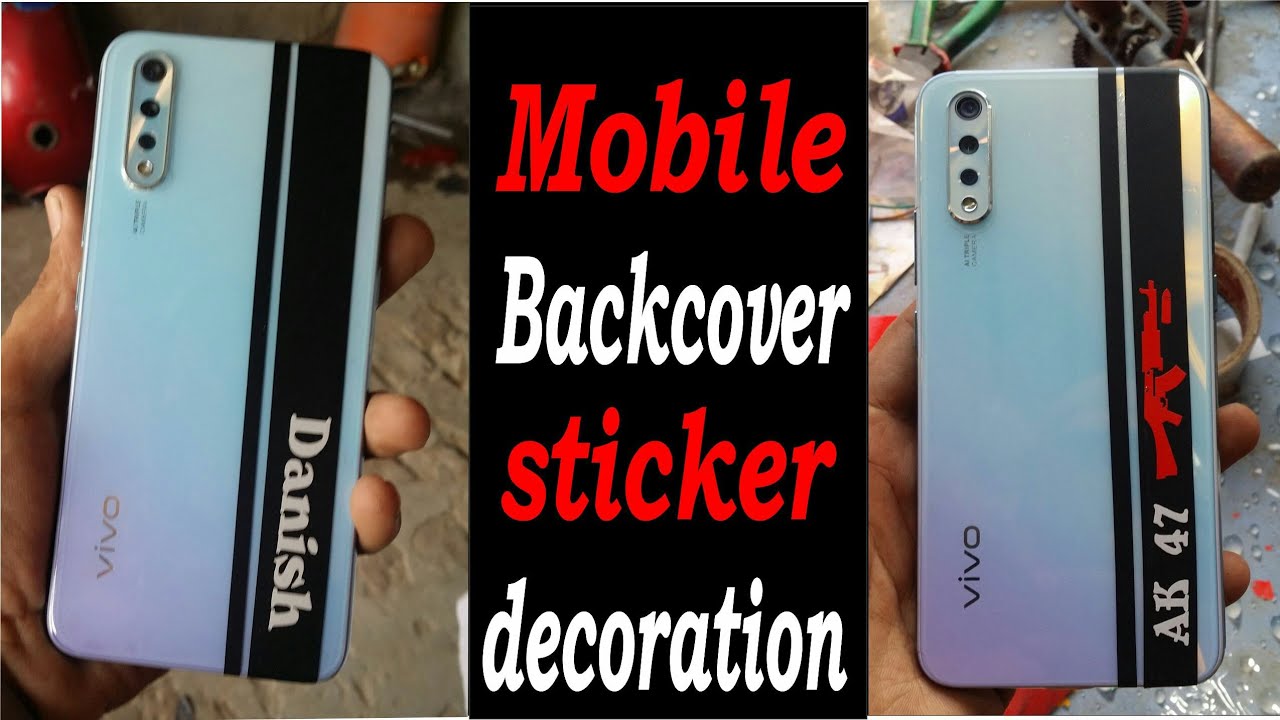 Mobile back cover sticker decoration