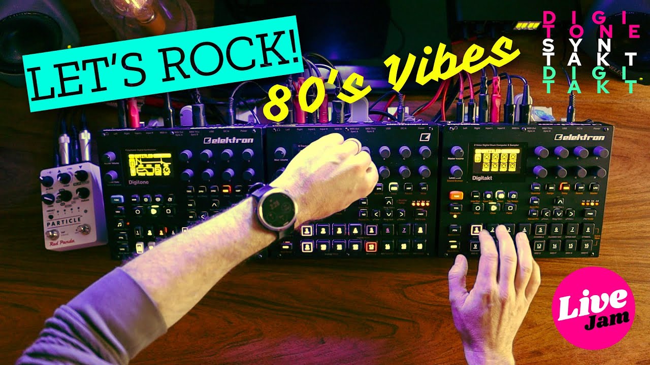 BIG, BOLD 'n' BOMBASTIC 80's Synth Rock Video game inspired LIVE JAM - Syntakt | Digitone | Digitakt