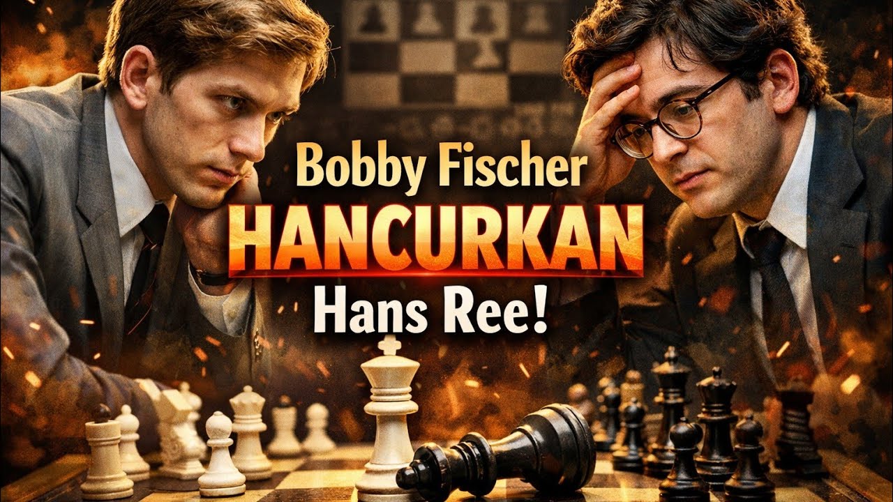 Bobby Fischer Sikat Hans Ree, Netanya 1968