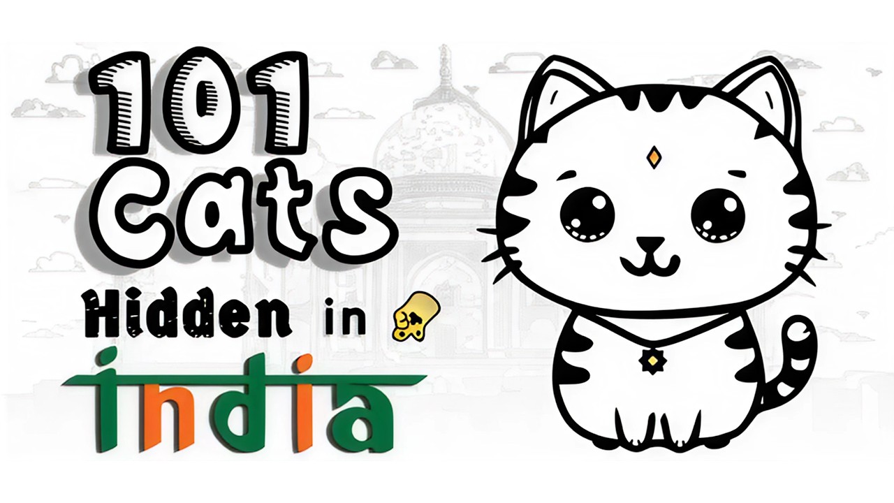 101 Cats Hidden in India  [ Full Gameplay 100% - All Achievements ]