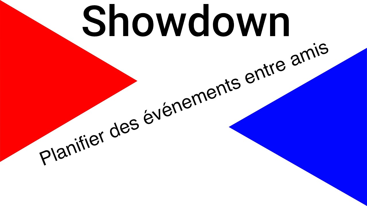 Showdown 1 - Planifier des événements entre amis
