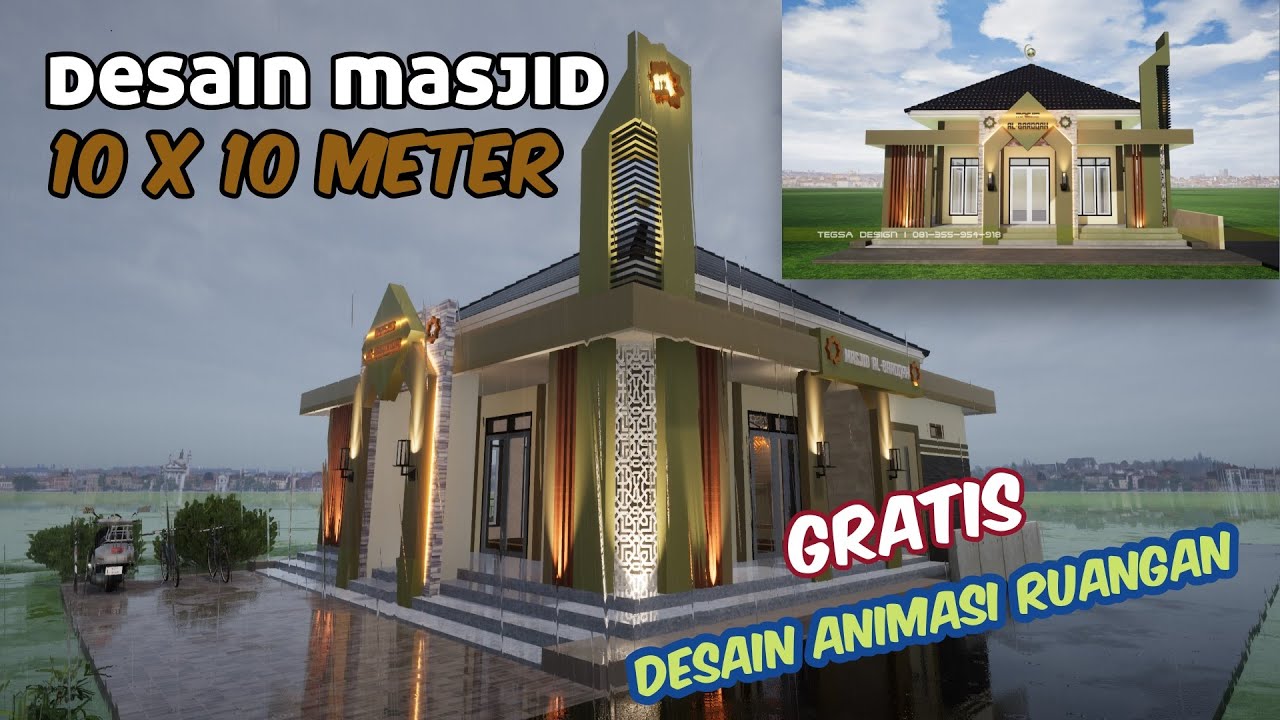 Desain MASJID 10X10 METER