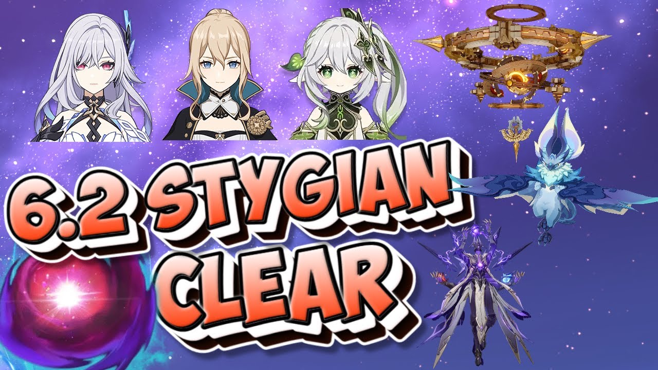 Stygian Onslaught - C0 Skirk Plunge, Jean fall damage, Nahida Hyperbloom