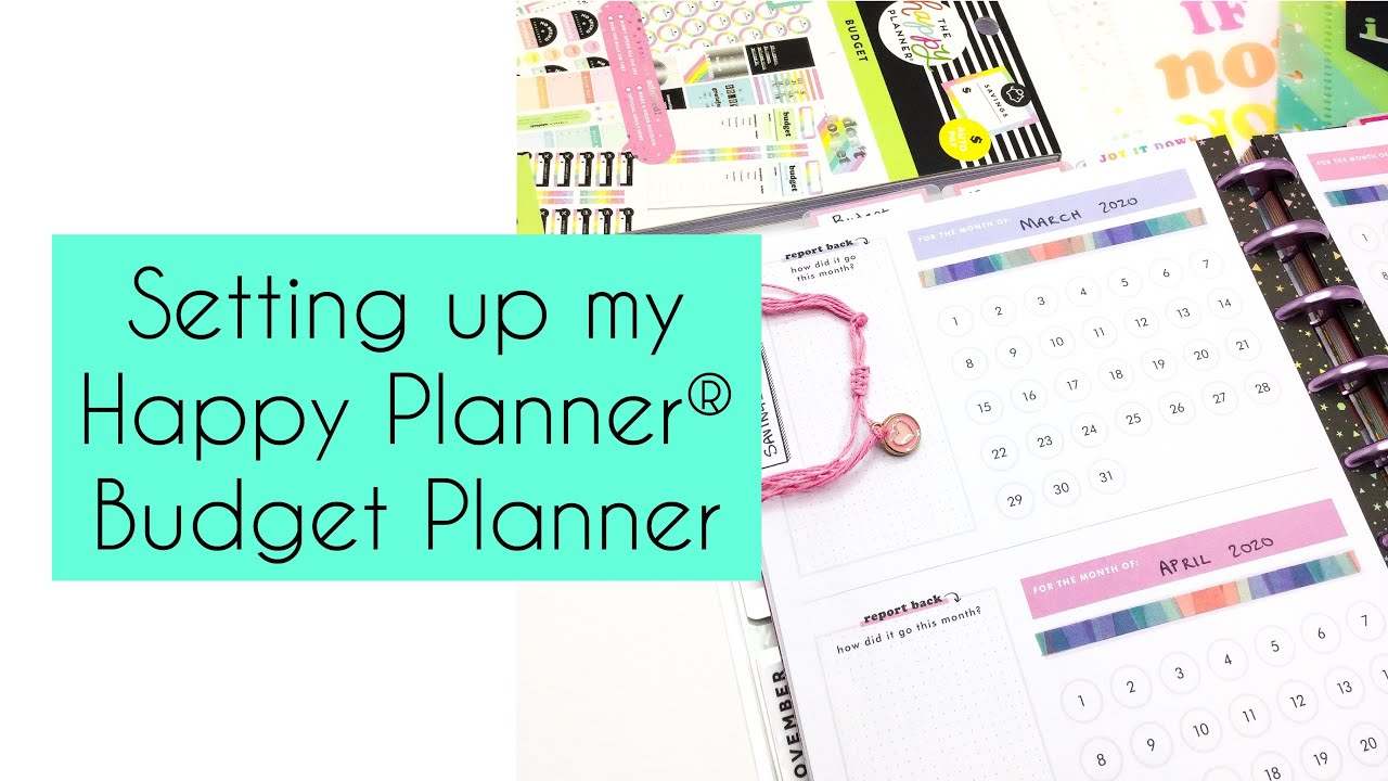 SETTING UP MY HAPPY PLANNER® BUDGET PLANNER| READY, SET, GOALS