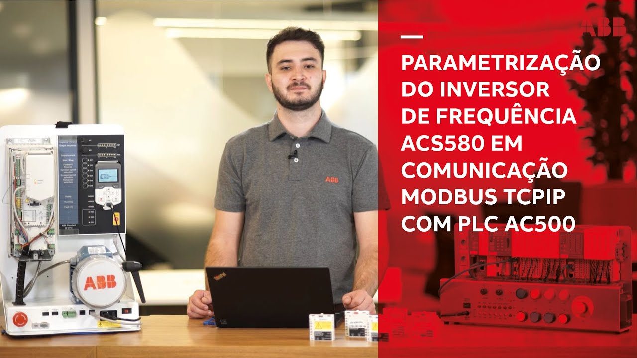 Parametrização do inversor de frequência ACS580 em comunicação Modbus TCPIP utilizando o PLC AC500