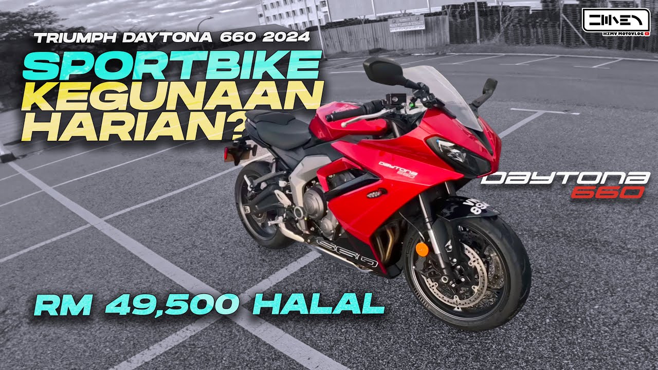BOLEH BELI SATU BUAT PAKAI HARIAN ! TAK LENGUH PINGGANG | Triumph Daytona 660 2024 Onboard Review
