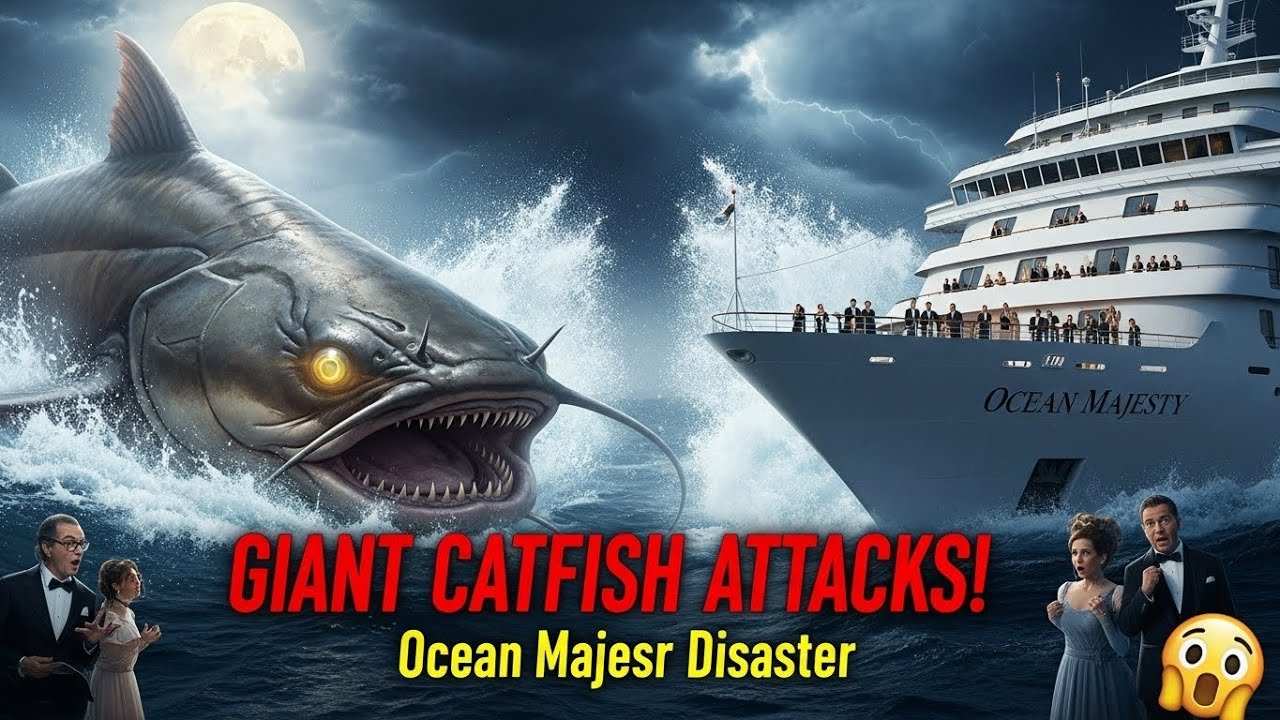 What Lurks Beneath? 🌊 Massive Catfish Monster Destroys $500M Cruise Ship!