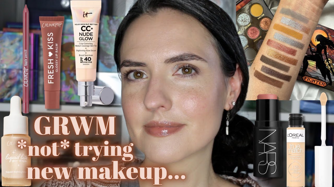 Date Night Makeup GRWM using nothing new | August shop my stash tutorial!