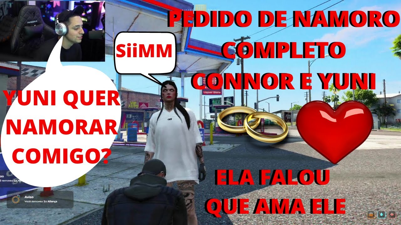 CONNOR PEDINDO YUNI EM NAMORO! ELA FALOU QUE AMA ELE! COMPLETO