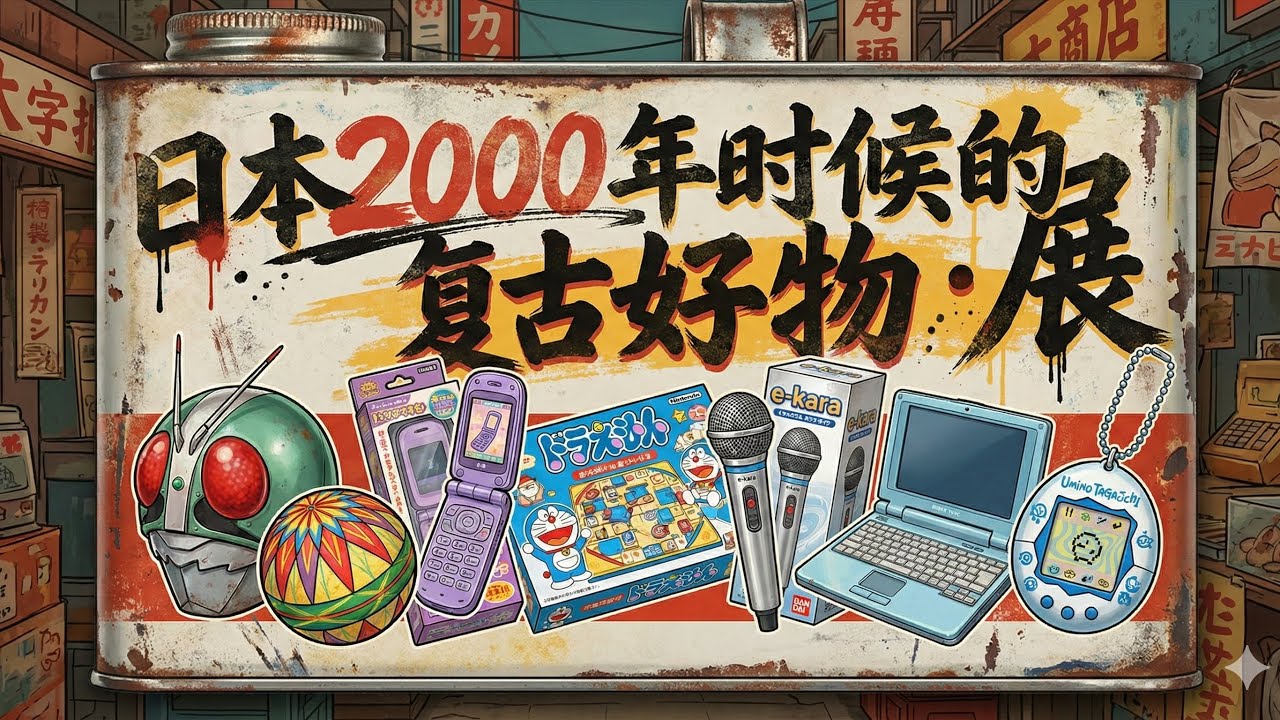 日本復古展覽，Japanese Retro Toys，好多好看的遊戲機和手機，看看2000年代的日本的家長什麼樣