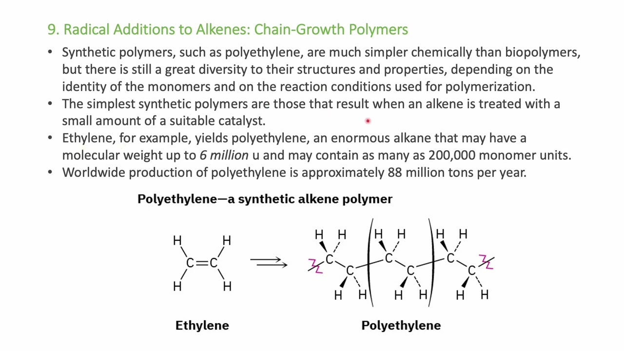 Addition of Carbenes, Radical Reactions, and Alkene Reaction Stereochemistry