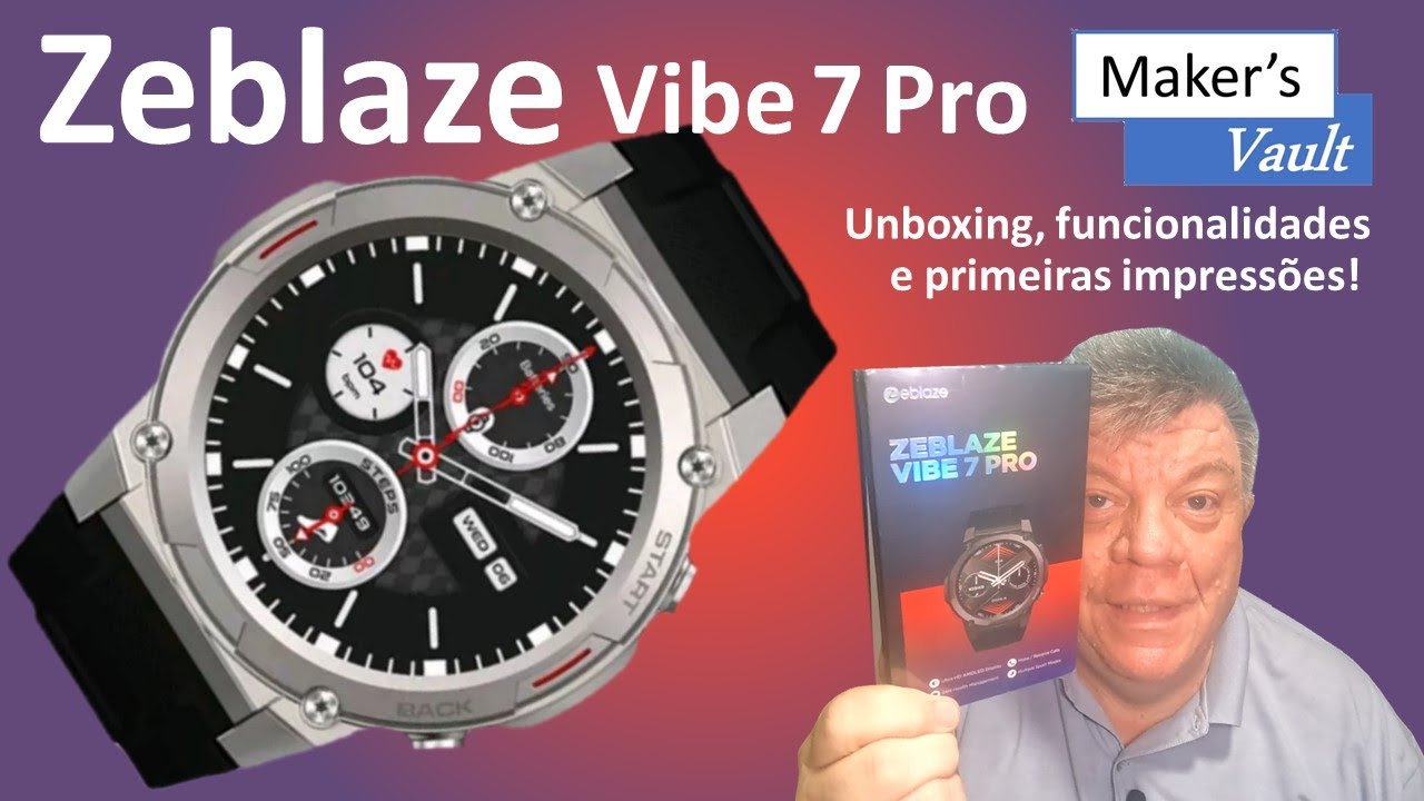 Zeblaze Vibe 7 Pro: Smartwatch robusto com boas funcionalidade e bom preço