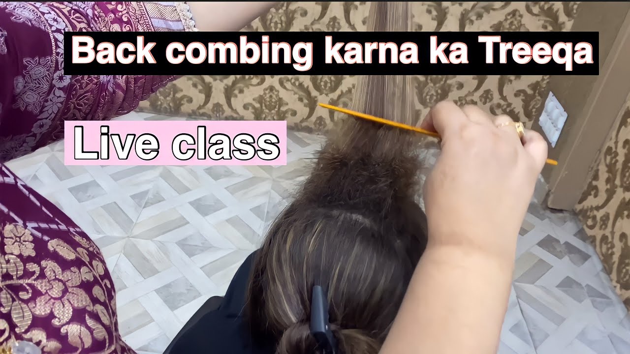How to do Back Comb basic education by Lashes Beauty Parlour / How to make front puff