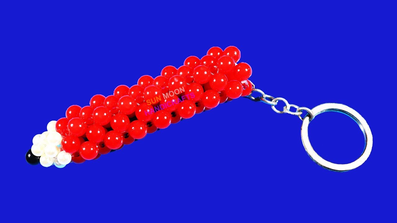 Beaded Pencil Key Ring | How to make beaded pencil | DIY beaded key ring