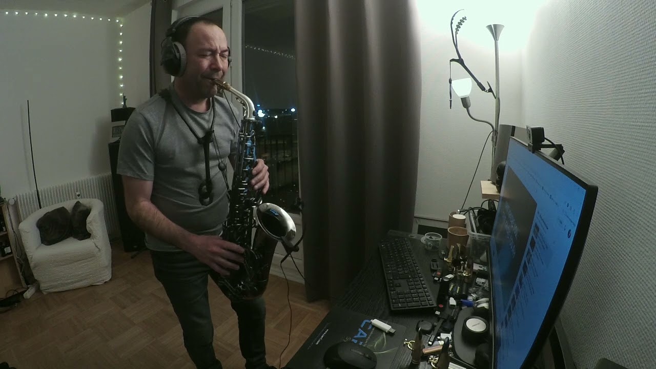 StephSAX 🎷 [ HUGEL - I Adore You ] alto saxophone sax impro