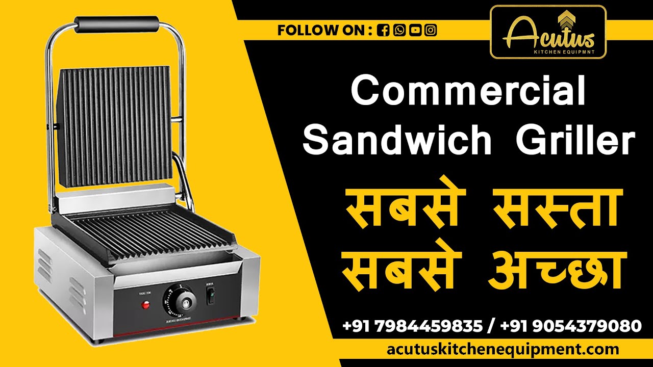 Panini Grill |Electric Sandwich Griller | FULL INFORMATION  COMMERCIAL SENDWICH GRILLER (2024) |