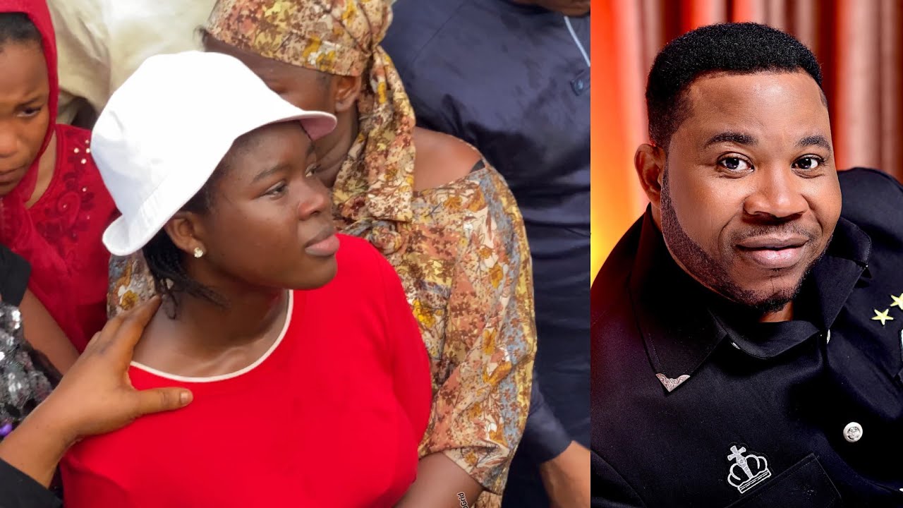 PAINFUL EXIT: MURPHY AFOLABI CHILDREN & WIFE COULDN’T HOLD THEIR TEARS AS HE’S BEING LAID TO REST