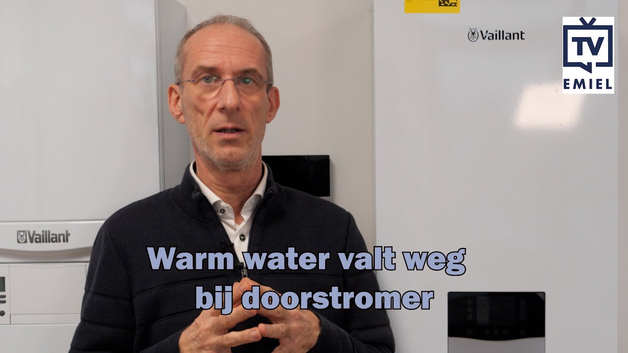 Warm water valt weg bij een doorstromer