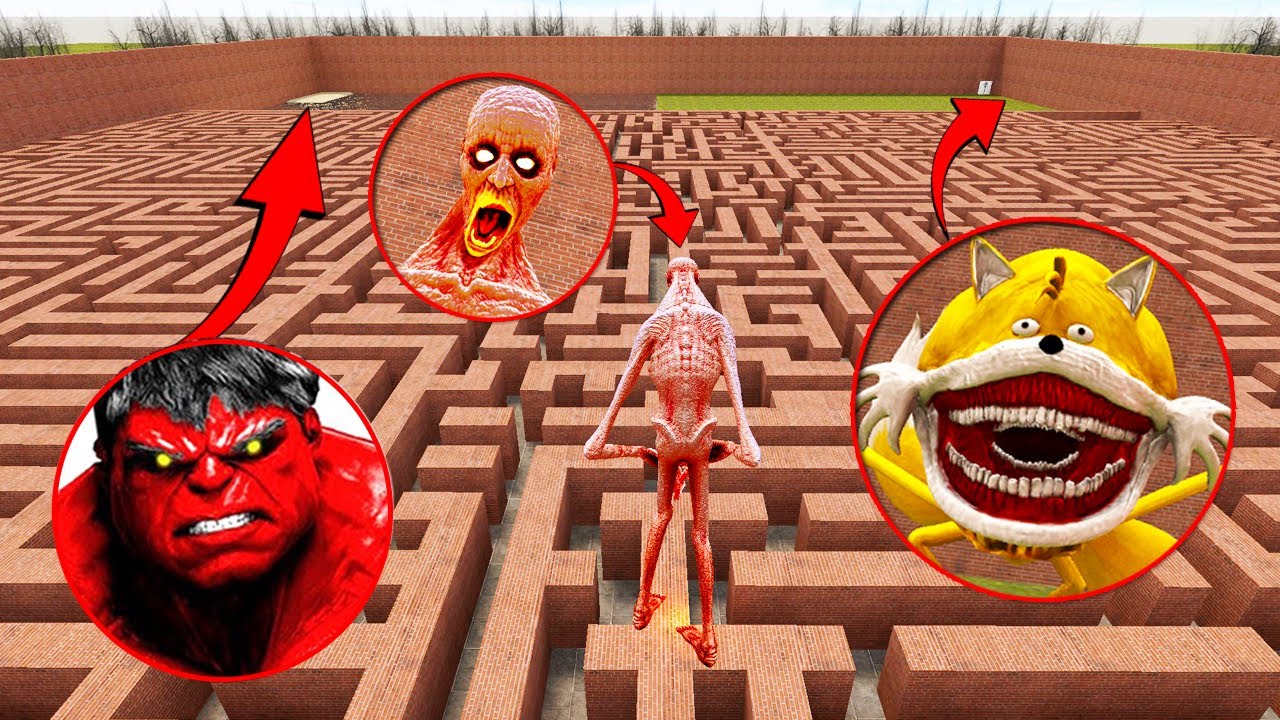 Hulk vs Shin Sonic – SCP 096 Shocked by Insane GMod Monster Battle!