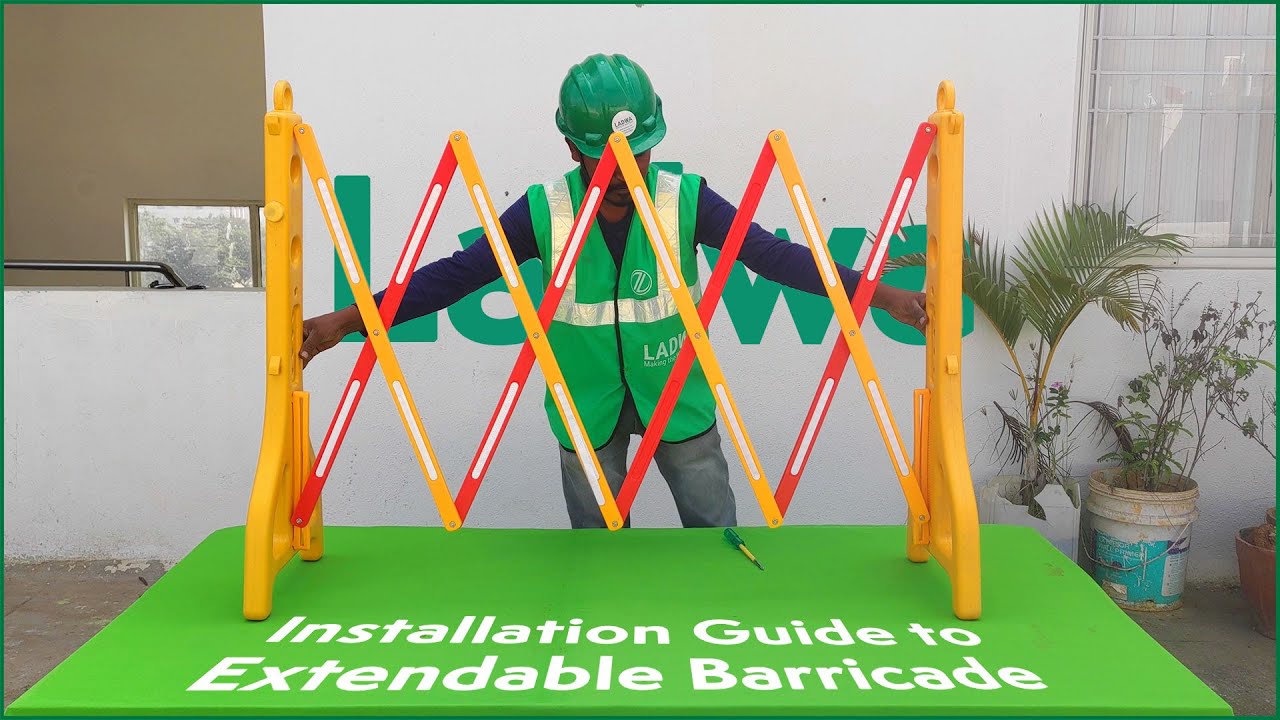 Installation and use of Ladwa Expandable Barricades for Safety in Hospitals, Roads and Malls