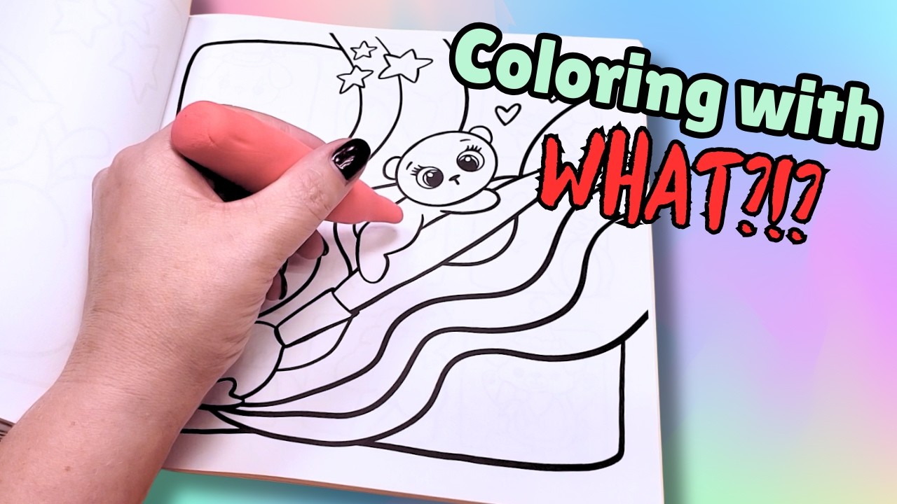 Coloring with.....FOAM CLAY?