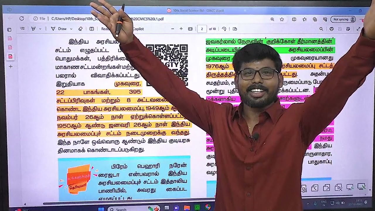 🏆 10th POLITY| இந்திய அரசியலமைப்பு FULL EXPLANATION | FULL SHORTCUT WITH BB@saisacademy9764