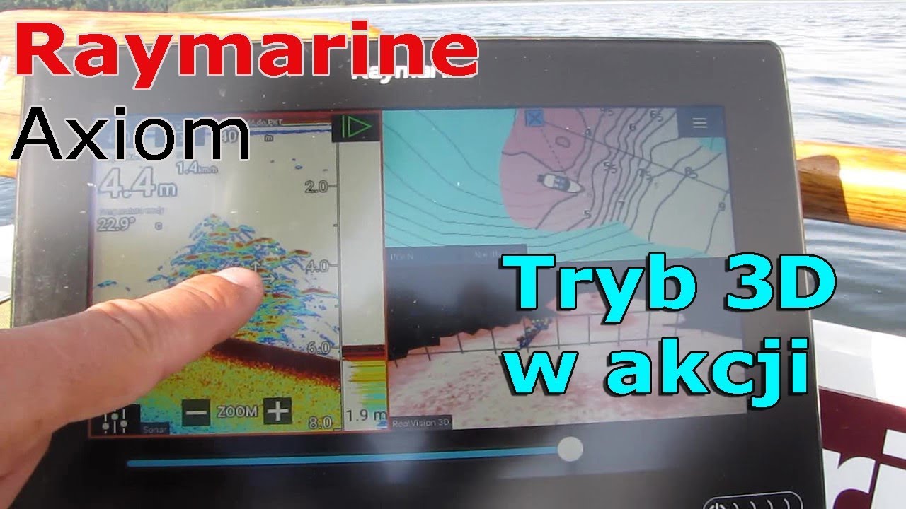 Jak działa echosonda Axiom Raymarine | RewelacyjnyTryb 3D | Jak zapisać punkt GPS z historii