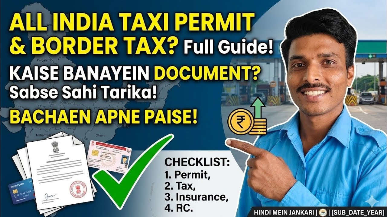​All India Permit Taxi Papers & Border Tax: Full Information 2026 🚖 अप टैक्स हरियाणा टैक्स आसानी से 