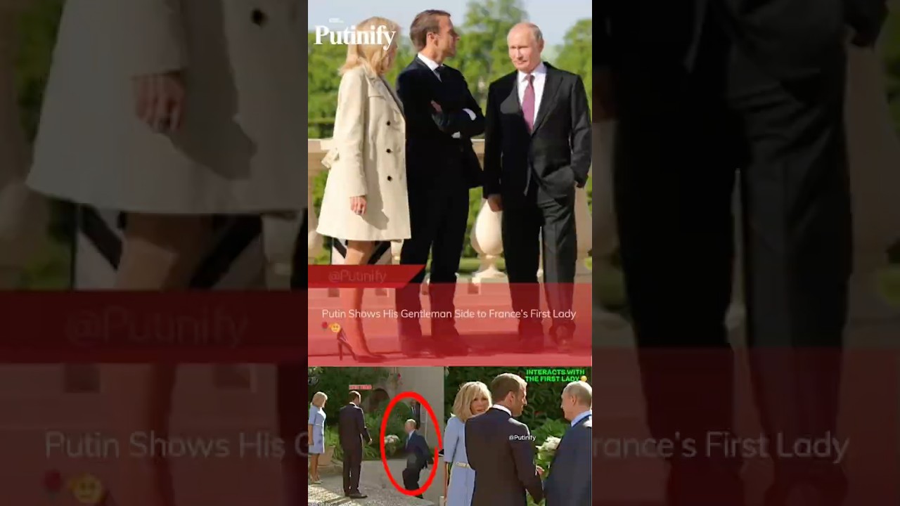 Putin Shows His Gentleman Side to France&rsquo;s First Lady 🌹🫡 #putin