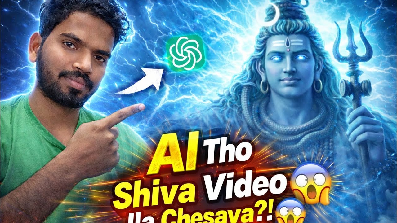 మహాశివరాత్రి స్పెషల్: AI తో శివుడి వీడియో ఇలా చేయండి! 🔥 #sivarathri #siva 