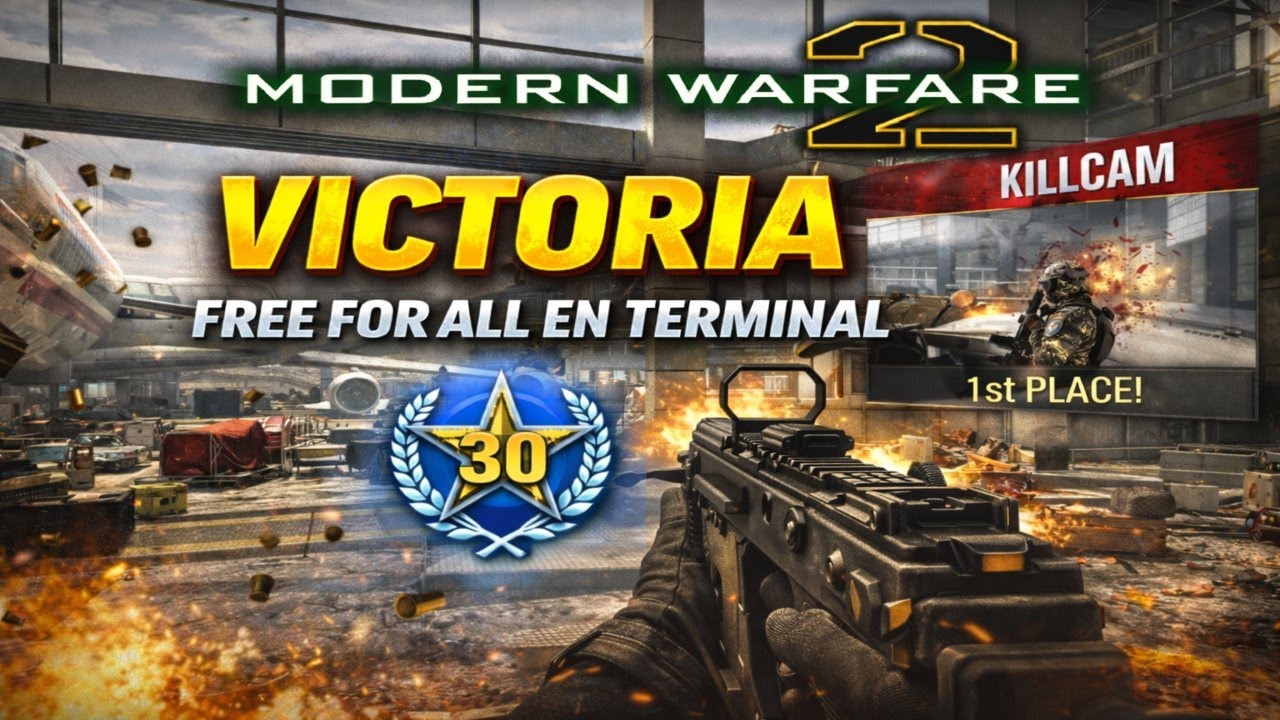MW2 (2009) Terminal 🔥 30-9 | Free For All con Vector